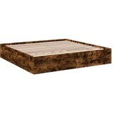  Okvir za krevet boja hrasta 200x200 cm konstruirano drvo | shoptok.hr