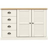  Komoda s ladicama VIGO 113x40x75 cm bijela od masivne borovine | shoptok.hr