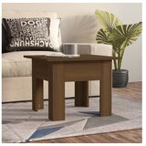 vidaXL klubska mizica rjavi hrast 55x55x42 cm konstruiran les | Shoptok.si