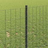 Euro ograda s postom 10 x 1 m Čelik premazan PVC-om Siva Mreža | Eponuda.com