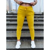 DStreet Spodnie damskie dresowe FITS żółte | Shoptok.si