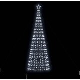 vidaXL LED božično drevesce med 800 LED Hladno bela 400 cm elezo | Shoptok.si