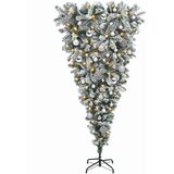  Obrnuto umjetno božićno drvce s granama 150 cm 150 LED lampica | shoptok.hr