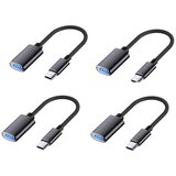 INF Type-C najlon OTG 4-pack – USB 3.0 OTG adapterji s PD polnjenjem Black, (5000296309) Cene