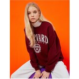 Koton Sweatshirt - Burgundy - Relaxed | shoptok.hr