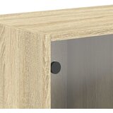  Zidni ormarići staklena vrata 2 kom boja hrasta 68,5x37x35 cm | shoptok.hr