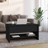  Stolić za kavu crni 80 x 50 x 40 cm od konstruiranog drva | shoptok.hr