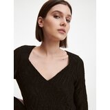 Reserved - Haljina od žerseja - crno | shoptok.hr