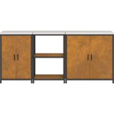 vidaXL Kuhinjski komplet za shranjevanje 3 pcs Rjav 210 x 50 x 92 cm | Shoptok.si