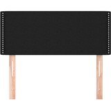  Uzglavlje crno 80 x 5 x 78/88 cm od tkanine | shoptok.hr