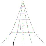 vidaXL LED božično drevesce med 112 LED večbarvno 182 cm Kovina, (5000067944) | Shoptok.si