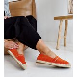 Gemre Orange espadrilles with rhinestones Abia | Shoptok.si