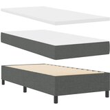  s opruga kutije Tamno siva 100 x 200 cm tkanina | shoptok.hr