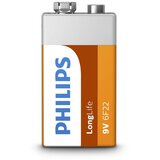 Philips 6F22L1F/10 - cink-hloridna baterija 6F22 LONGLIFE 9 V 150 mAh | Eponuda.com