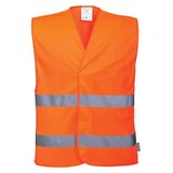 PORTWEST Monsun Prsluk hi-vis m474 sa dve horizontalne trake narandžasti vel.l/xl ( 60632 ) | Eponuda.com