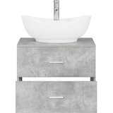  Set namještaja za kupaonicu Betonska siva Konstruirano drvo 62.5 x 44.5 x 50 cm | shoptok.hr