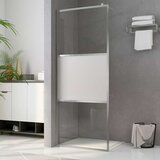 Pregrada za tuširanje s napola mutnim staklom ESG 115 x 195 cm | Shoptok.si