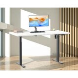 MID.YOU Dvižna Miza E-lona, Bela, Črna, 140x80cm | Shoptok.si