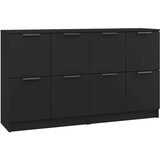  Komode 2 kom crne 60 x 30 x 70 cm od konstruiranog drva | shoptok.hr