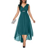 Fenzy Elegantna Midi Obleka Graciana, Petrol cene