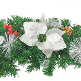  Božićni luk s LED svjetlima zeleni 90 cm PVC | shoptok.hr