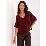 Italy Moda Sweater-IT-SW-2202.52-burgundy Cene