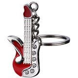 INF Ogrlica za ključe z diamantno kitaro Red, (21741402) | Shoptok.si