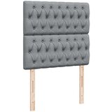 Box spring krevet s madracem svjetlosivi 90x190 cm od tkanine | shoptok.hr