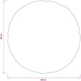  Presvlaka za jastuk 2 kom. HEERLEN Mornarsko plava Ø 40 cm | shoptok.hr