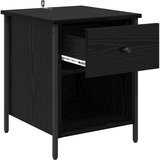 vidaXL Noćni ormar Crni hrast 40 x 42 x 50 cm Konstruirano drvo | shoptok.hr