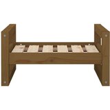  Pasja postelja medeno rjavo 55,5x45,5x28 cm trdna borovina, (20799730) | Shoptok.si