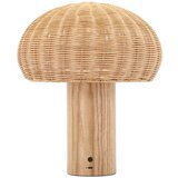 Villa Collection LED namizna svetilka v naravni barvi s senčnikom iz ratana (višina 32 cm) – | Shoptok.si