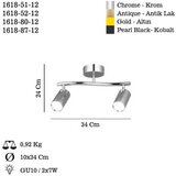 Opviq Luster Spotte-87-12, O6, 10cm, IP20 Antracit | Eponuda.ba
