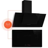 HaloSync indukcijska ploča za kuhanje s usisivačem pare | 5 zona kuhanja | 11400 W | 632 m³/h | 90 cm