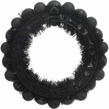 Vijenci s božićnim kuglicama 2 pcs Crna 33 x 33 x 7 cm | shoptok.hr