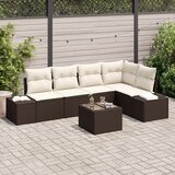 vidaXL set od 5 dijelova vrtnog kauča s jastučićima sivo poly rattan Cijene