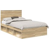 Krevetna konstrukcija Sonoma 120 x 190 cm Čvrsto borovo drvo | shoptok.hr