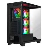  Kucište gaming RAMPAGE HYDRA V1 BLACK Type-C+USB3.0+USB2.0 4*ARGB Fan+Hub E-ATX Exclusive Gaming | Eponuda.ba