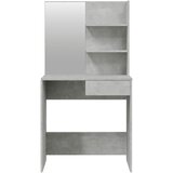  Toaletni stolić s ogledalom siva boja betona 74,5 x 40 x 141 cm | shoptok.hr