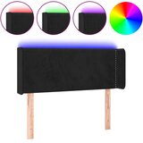  LED uzglavlje crno 93x16x78/88 cm baršunasto | shoptok.hr