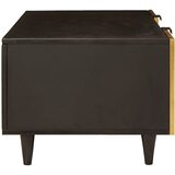  Kava Stol Crna i zlatna 100 x 54 x 40 cm Konstruirano drvo | shoptok.hr