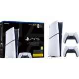 Playstation Igralna konzola 5 Slim Digital, 825GB + dodaten kontroler (bel) | Shoptok.si
