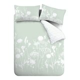 Catherine Lansfield Bela in zelena posteljnina Meadowsweet Floral, 135 x 200 cm Cene