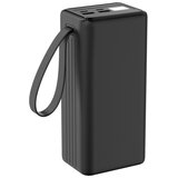 Power bank 40000 mAh 65W PD 2xUSB-A + 2xUSB-C sa LED svetiljkom i USB-C kablom 1m | Eponuda.com