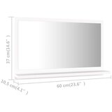  Kupaonsko ogledalo bijelo 60 x 10,5 x 37 cm konstruirano drvo | shoptok.hr