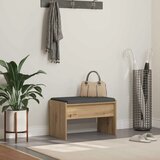  Klupa za cipele s jastučićem Hrast artisan 63 x 38 x 40 cm - 63 x 38 x 40 cm | shoptok.hr