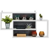 Modern Living Stenski Regal Dream, Bela, Temno Siva | Shoptok.si