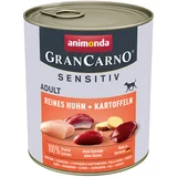 Animonda Varčno pakiranje GranCarno Adult Sensitive 24 x 800 g - Čisti piščanec in krompir