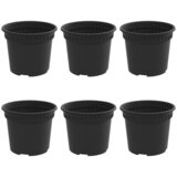  Okrugla saksija za cveće 6 pcs Crna Ø 12,5 x 10 cm Plastika | Eponuda.ba