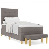  vzmetnica za posteljo z vzmetnico in klopjo Taupe 80x200 cm Tkanina, (22083319) | Shoptok.si